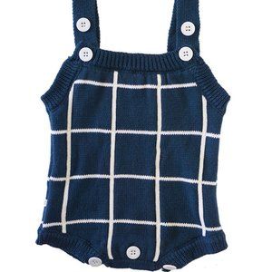 Basic Striped Knit Romper